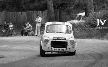 “Pepe Sauquet” (Seat 600). Pujada Sant Cugat-Tibidabo 1969 / Foto: Jordi Viñals